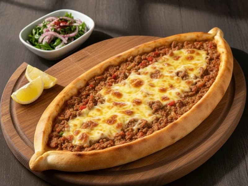 Buket Lahmacun & Kebap — Kıymalı Kaşarlı Pide