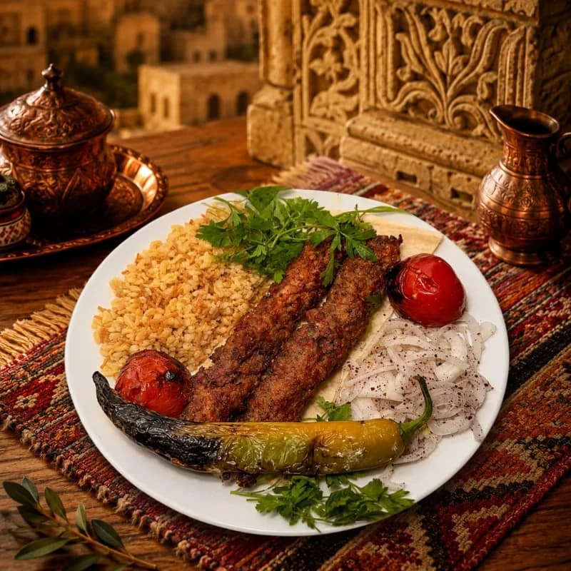 Şahmeran Mahalli Yemekler — Adana Kebap (temsilî görsel)