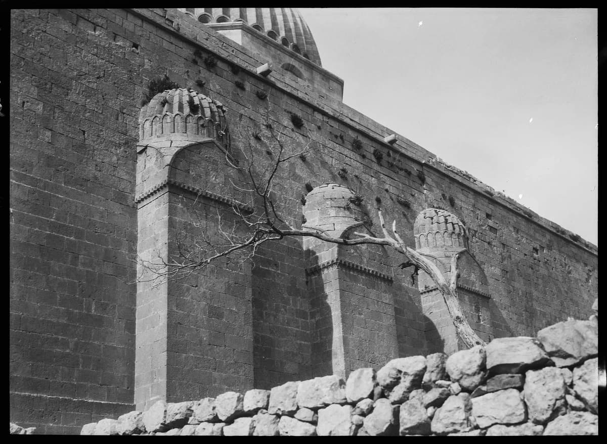 Mardin Ulu Camii — Cephedeki payandalar